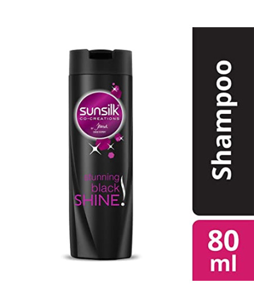 Sunsilk Stunning Black Shine Shampoo, 80ml 